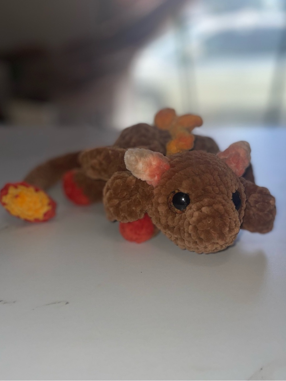 Handmade crocheted baby dragon - Picture 1 of 8